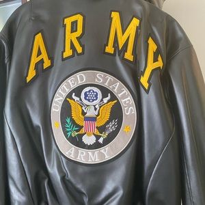 Black jackets with logos